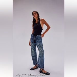EUC We The Free Moxie Barrel Jeans
